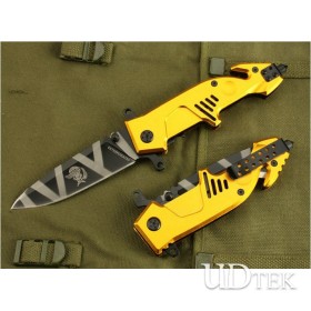 OEM EXTREMA RATIO MF3 GOLDEN FOLDING BLADE KNIFE  CAMPING KNIFE UDTEK00153